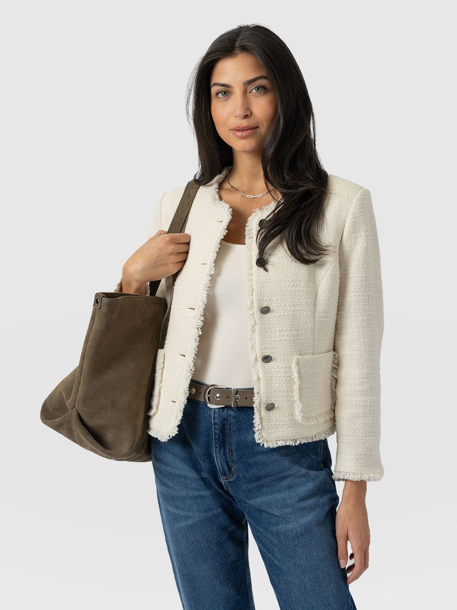 Ashby Jacket Cream Boucle