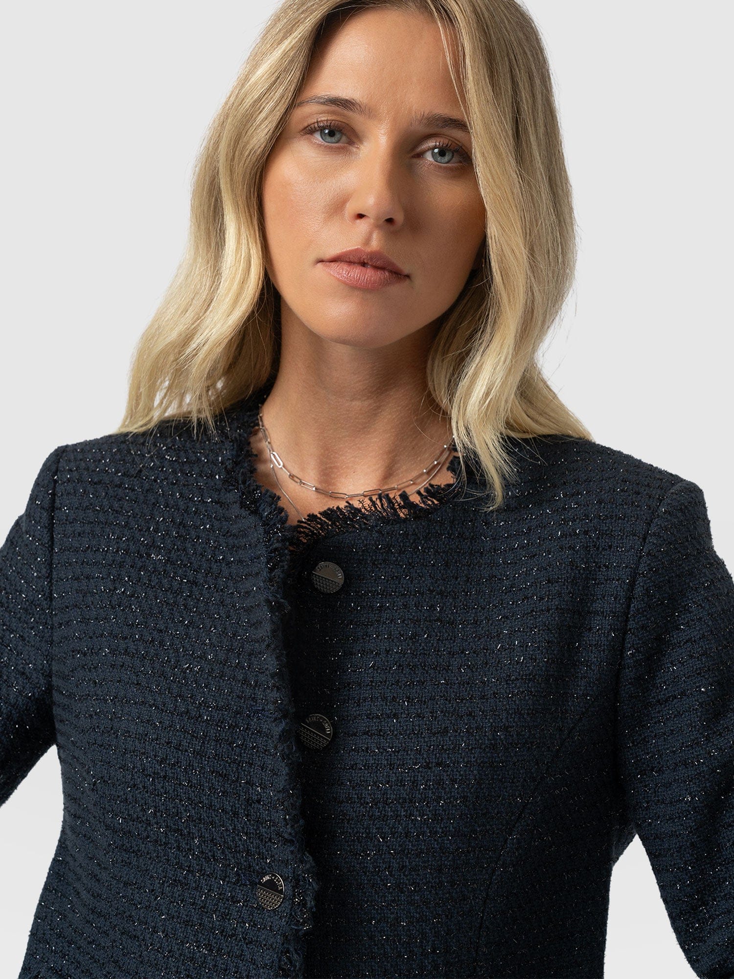 Ashby Jacket Navy - Women's Jackets | Saint + Sofia® UK