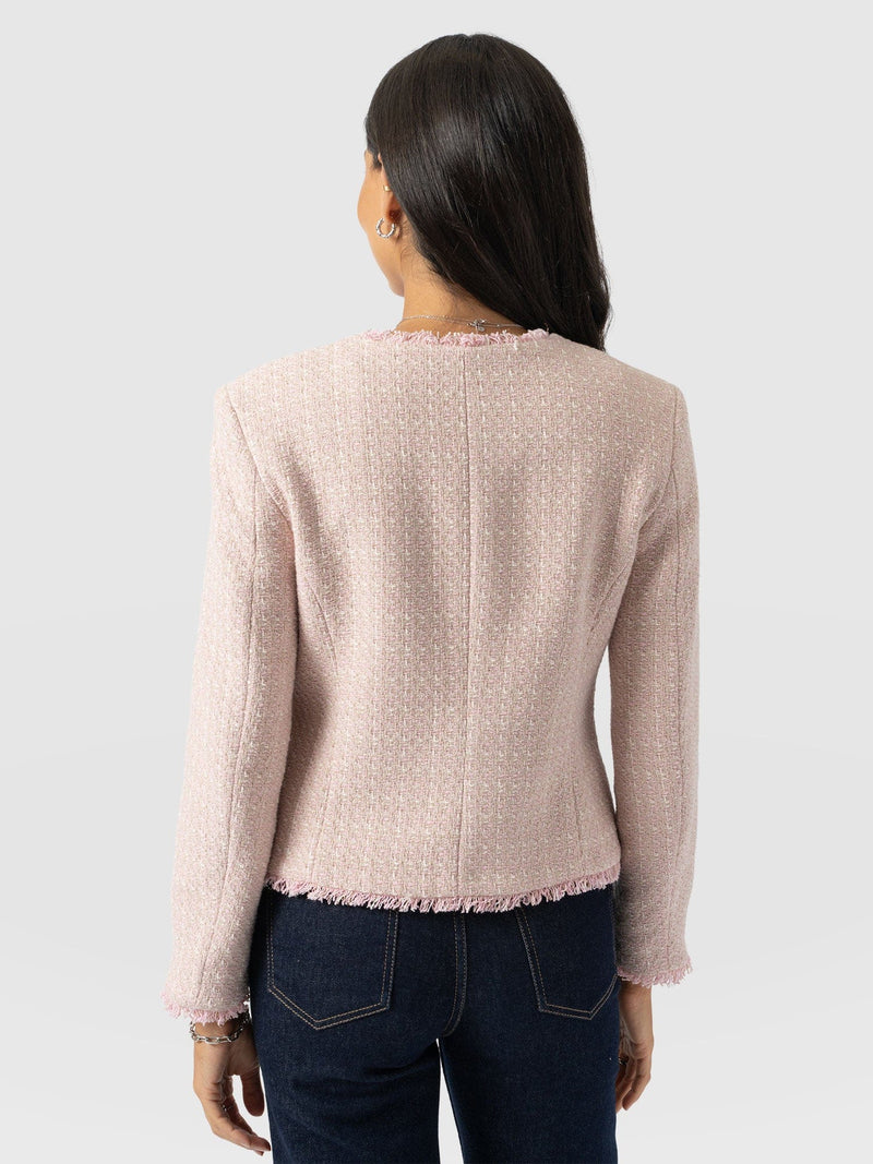 Ashby Jacket - Pale Pink - Women's Jackets | Saint + Sofia® UK