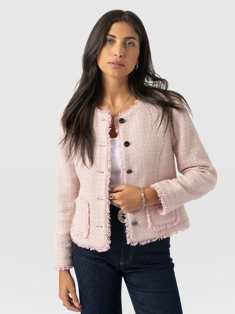 Ashby Jacket - Pale Pink - Women's Jackets | Saint + Sofia® UK