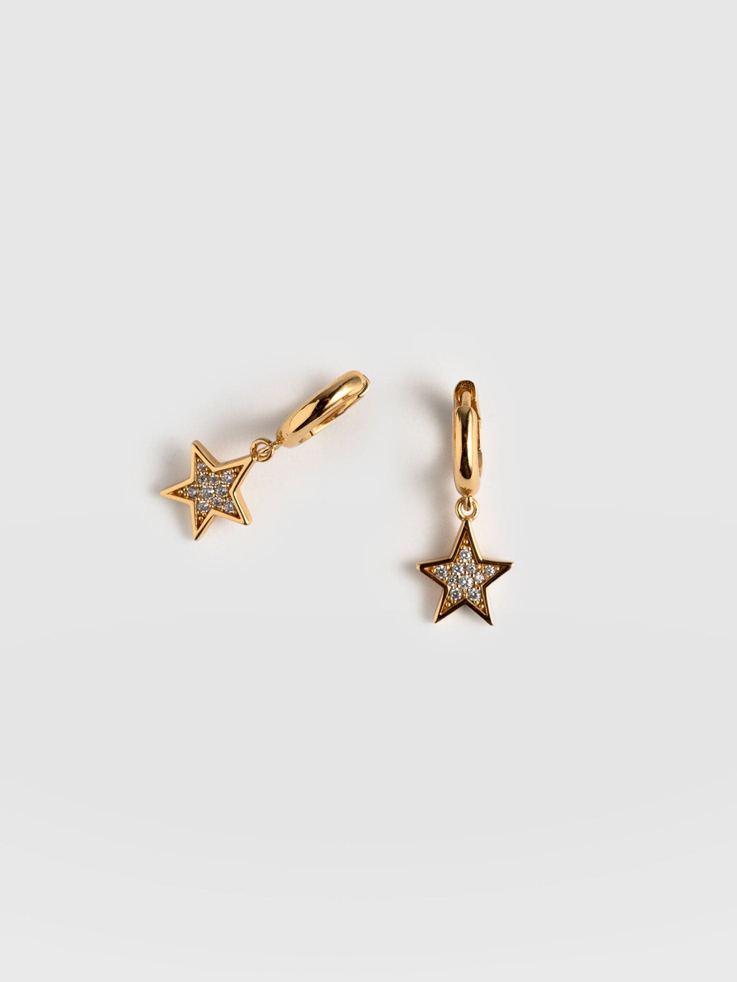 Buy 10K Real Gold Star Earrings Stud Women,wire Star Earrings,hoops Earrings  Gold,unique Dainty Earrings,lever Back Earring,girls Jewelry Gift Online in  India - Etsy