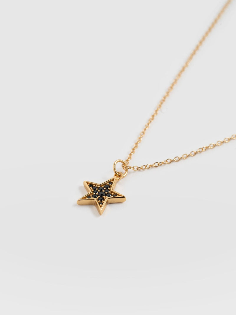 Astral Star Necklace - Gold/Black