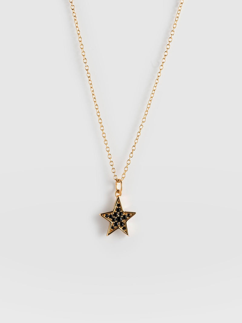 Astral Star Necklace - Gold/Black