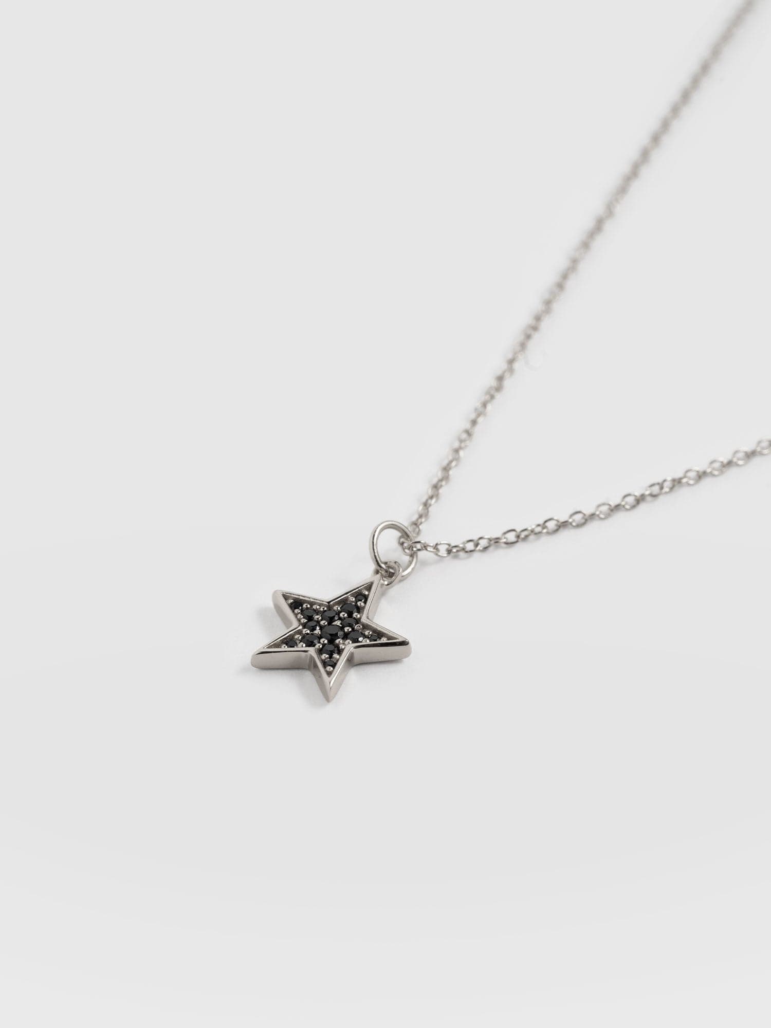 Astral Star Necklace - Silver/Black