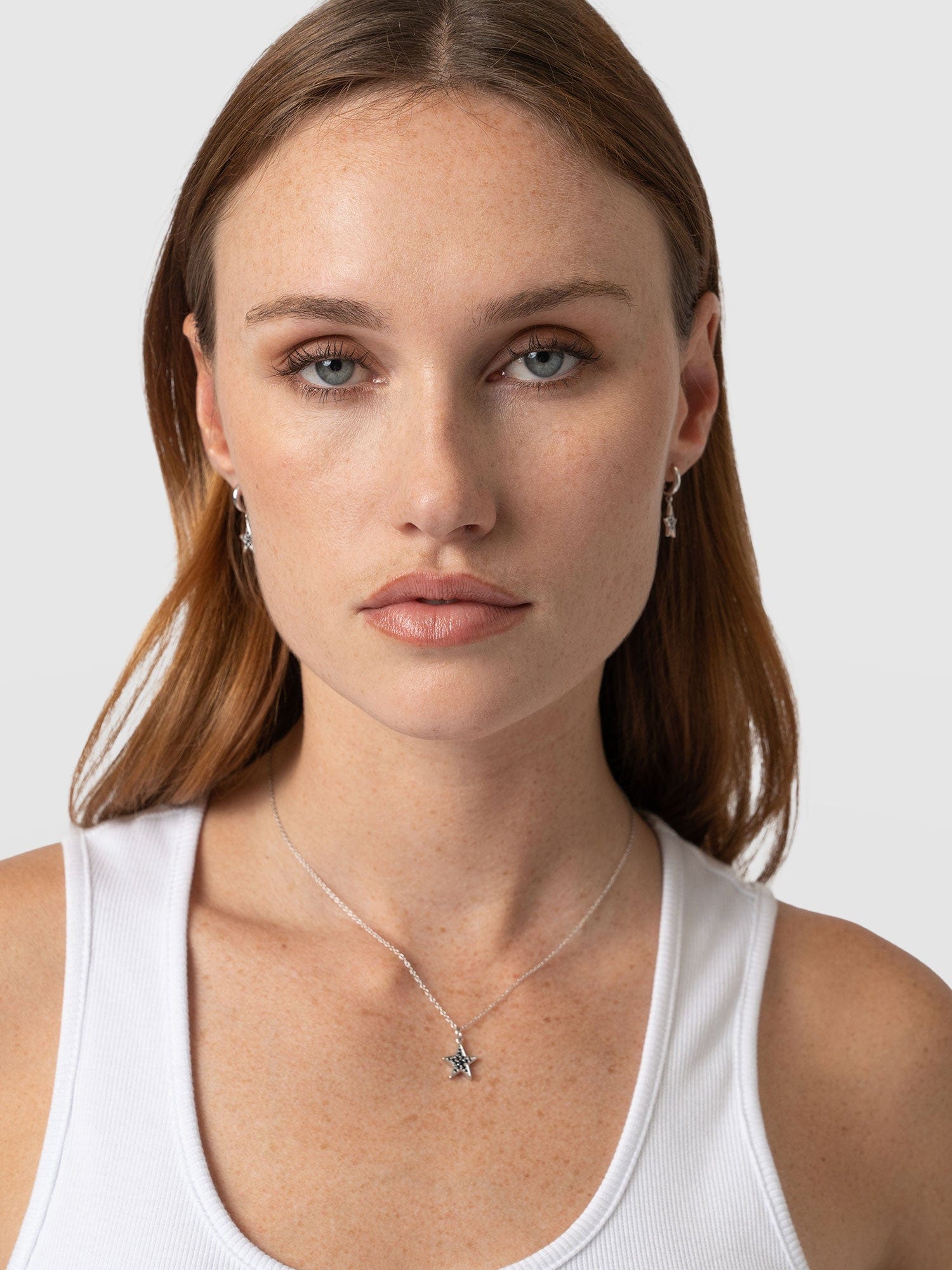 Astral Star Necklace - Silver/Black