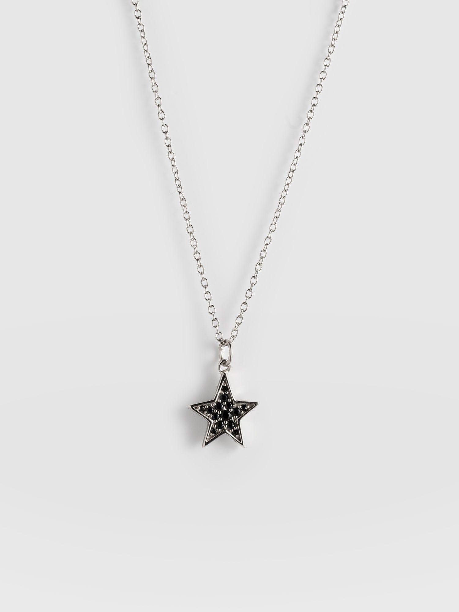 Astral Star Necklace - Silver/Black