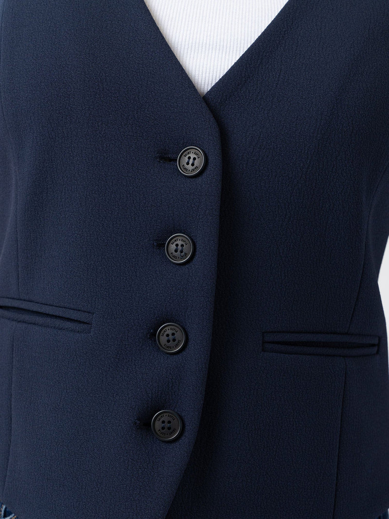 Astrid Waistcoat - Navy