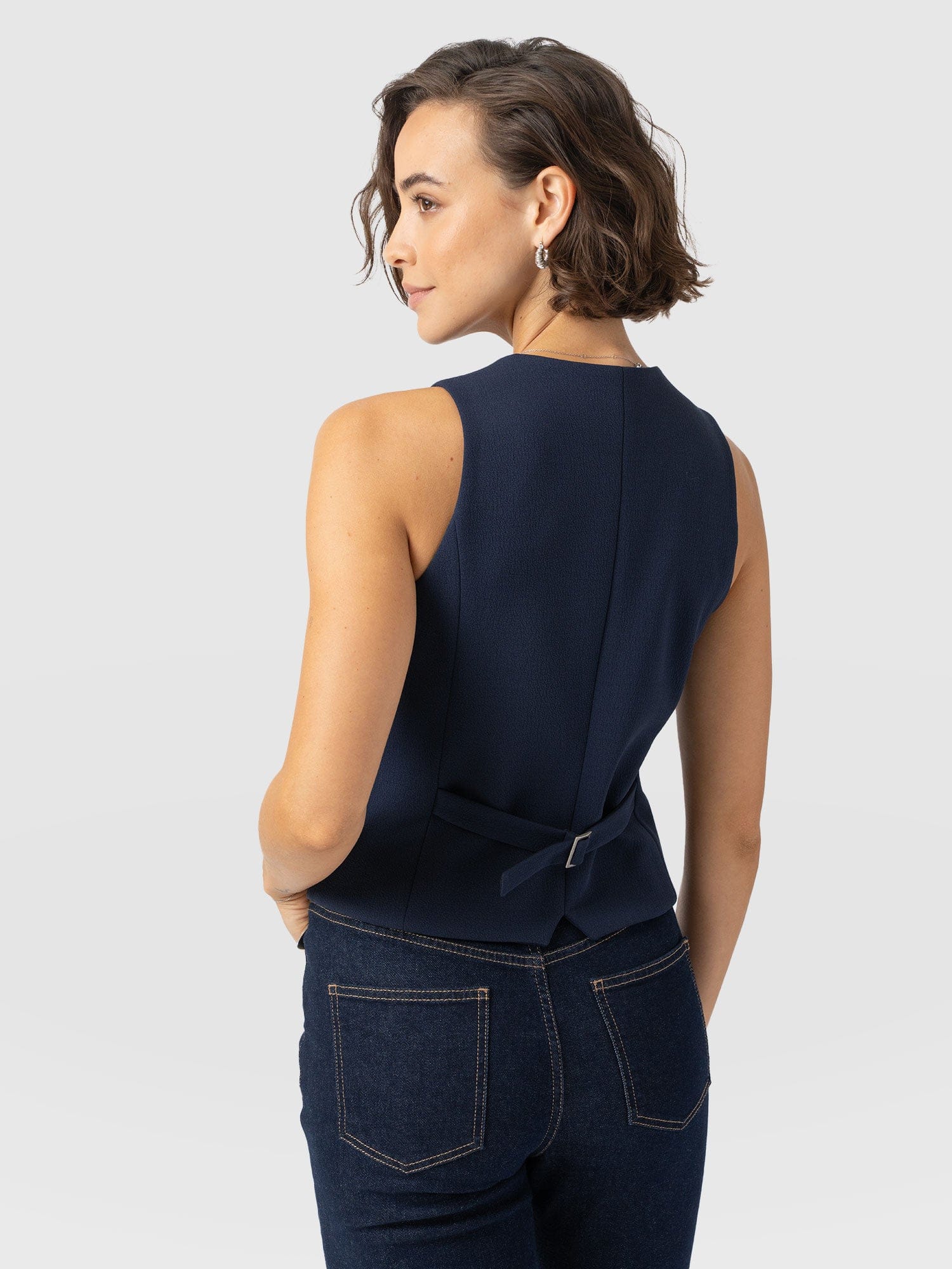 Astrid Waistcoat - Navy