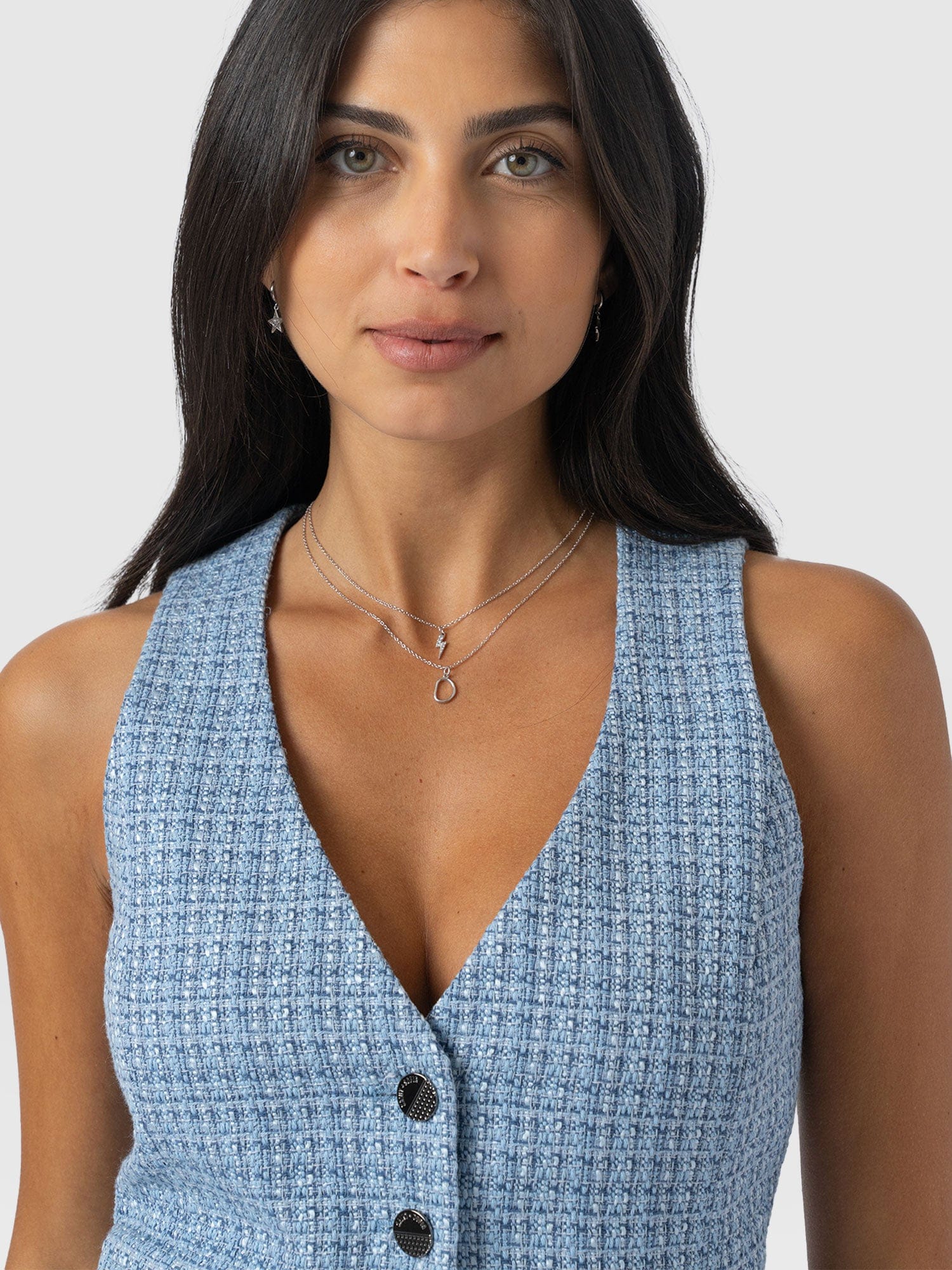 Astrid Waistcoat - Pale Blue