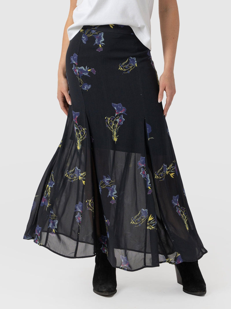 Audrey Skirt - Blue Lily Gardens