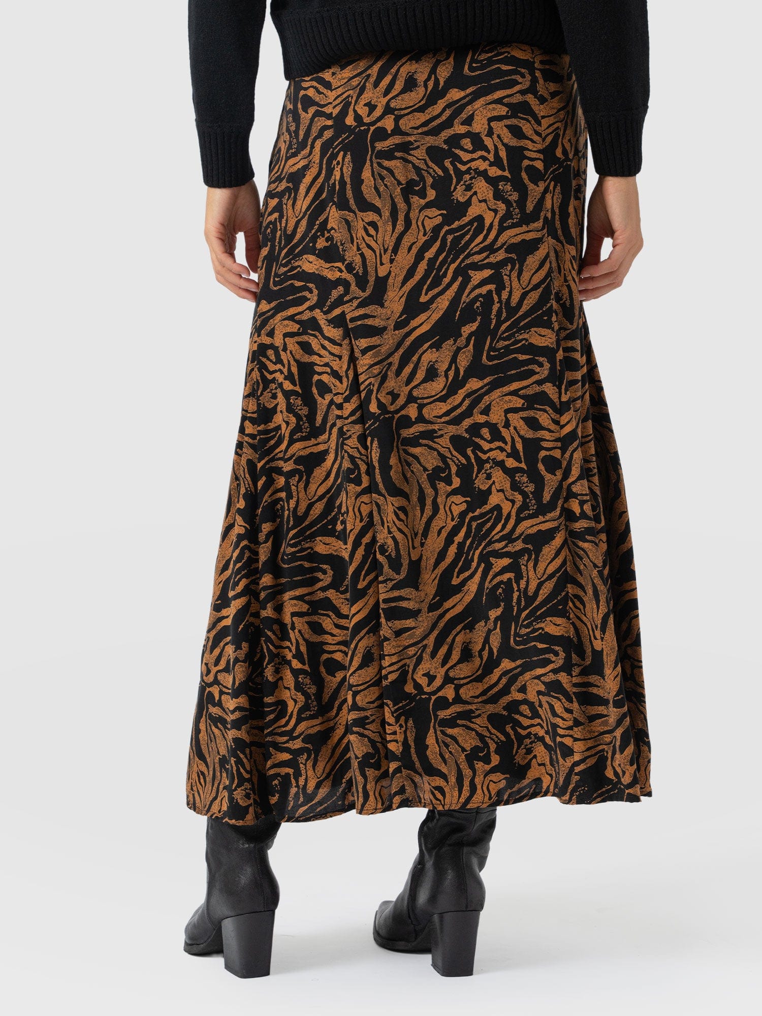 Audrey Skirt - Brown Zebra