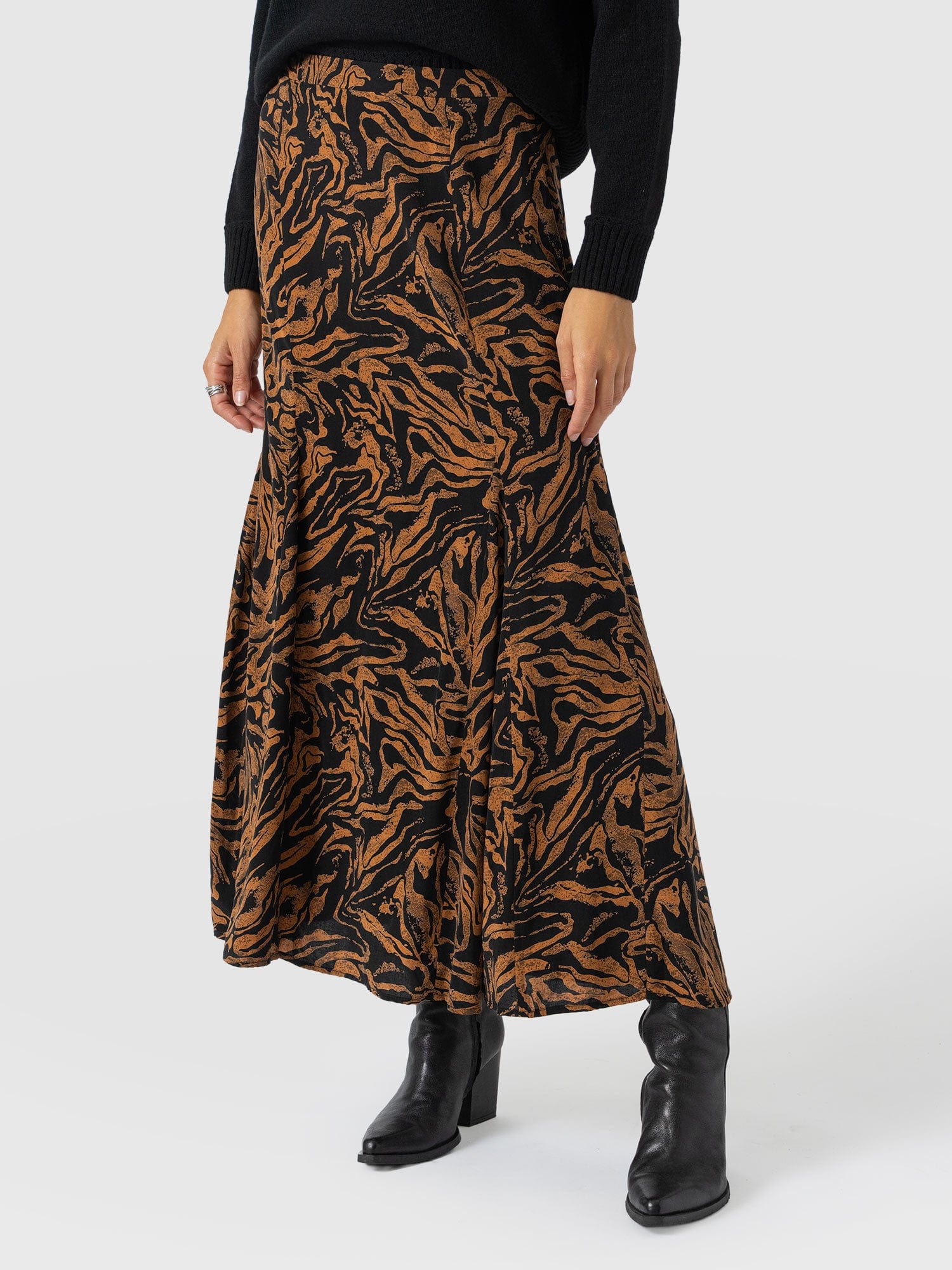 Audrey Skirt - Brown Zebra