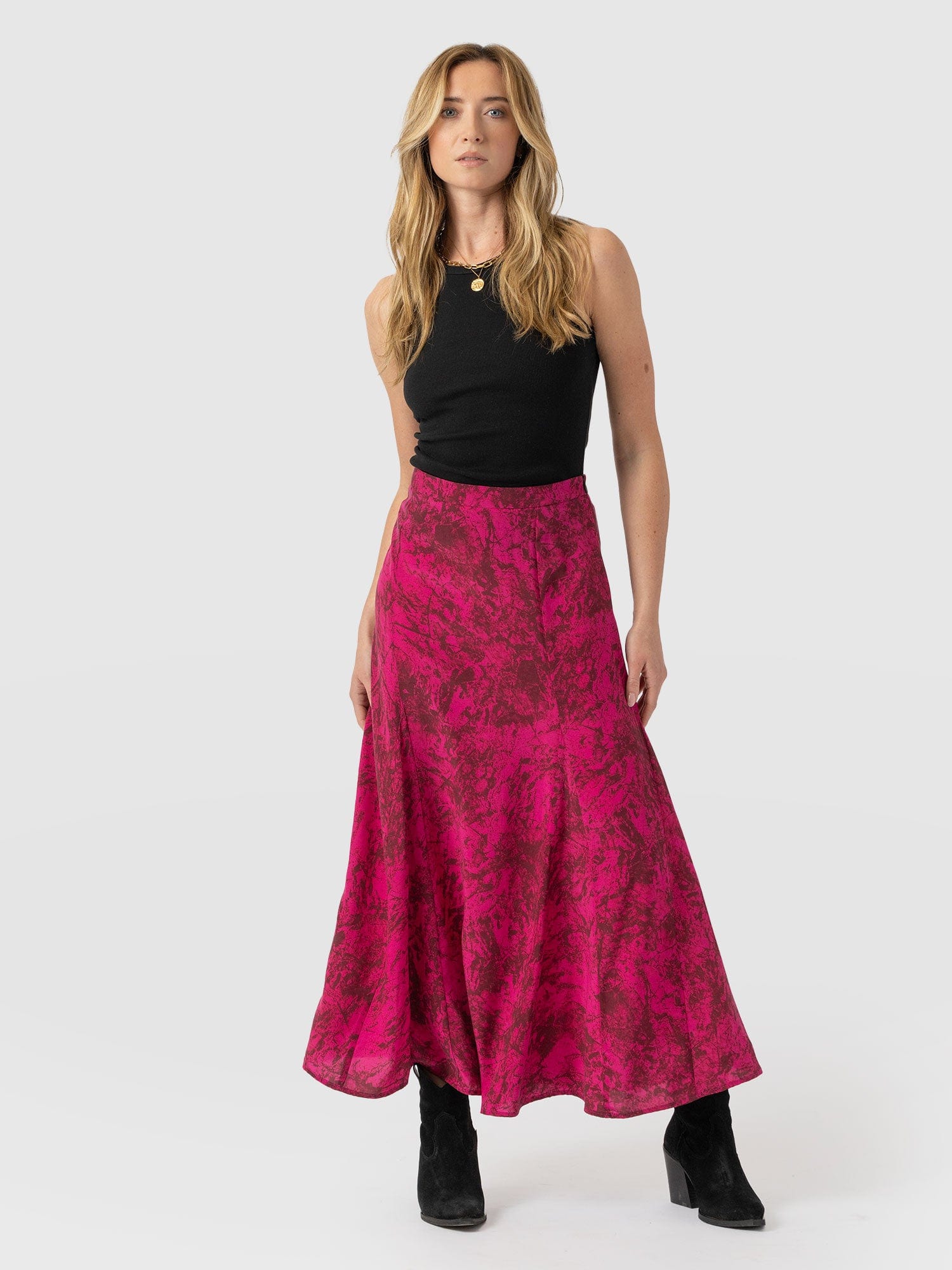 Audrey Skirt - Pink Marble