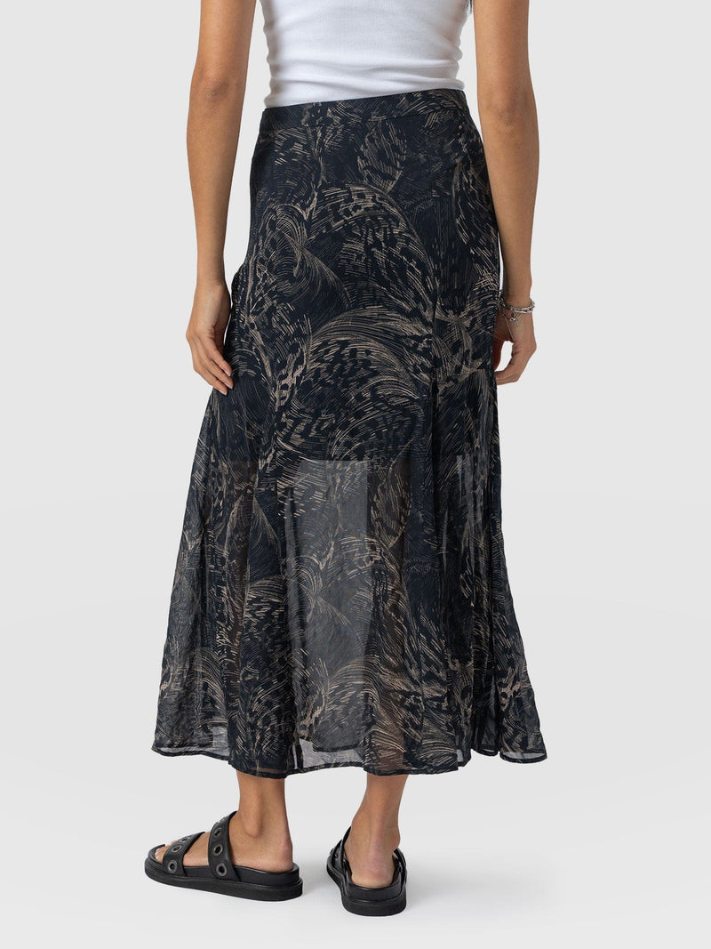 Audrey Skirt Spot Feather - Women's Skirts | Saint + Sofia® UK