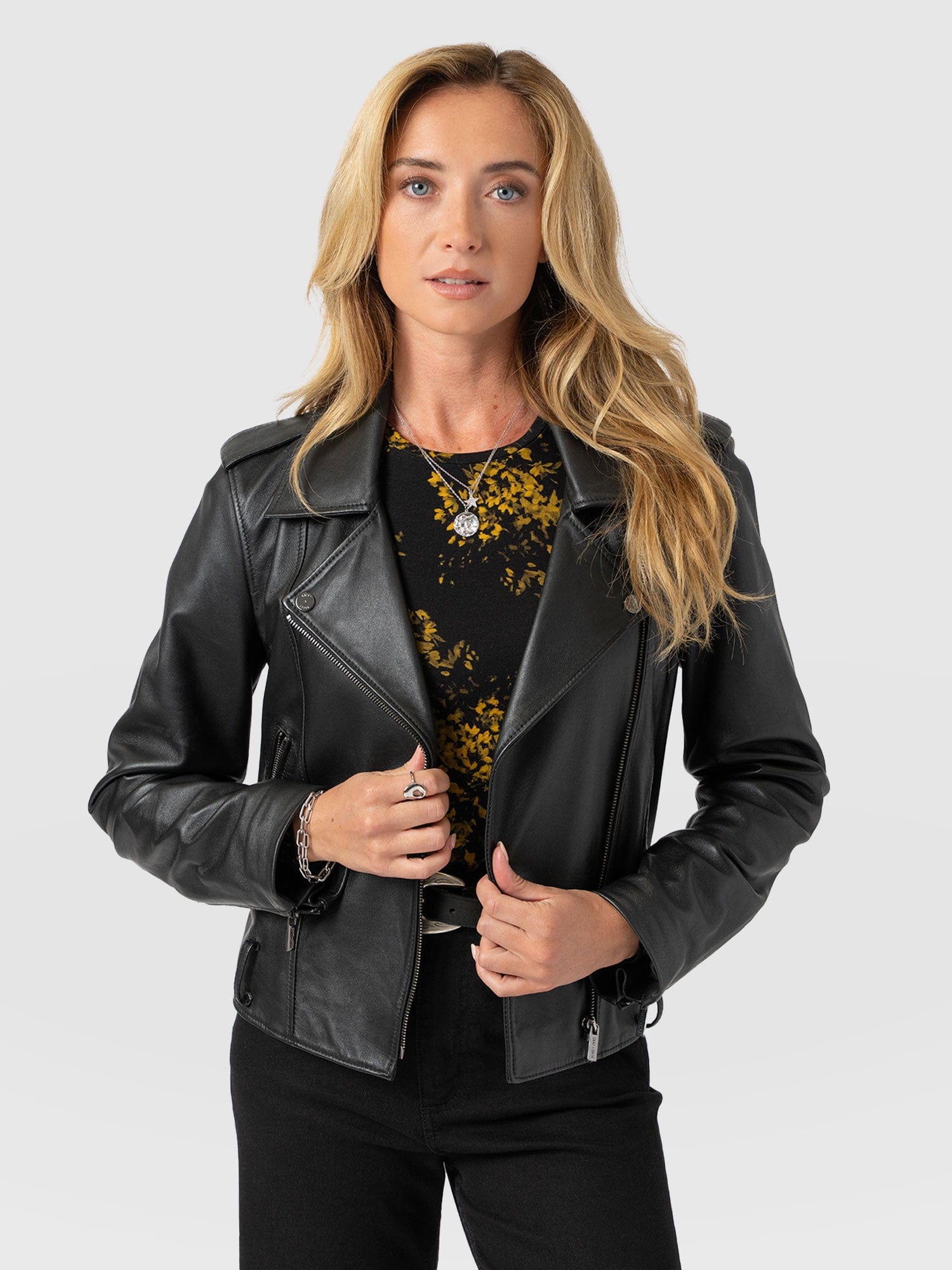 Austen Crew Neck Long Sleeve Tee - Yellow Mimosa