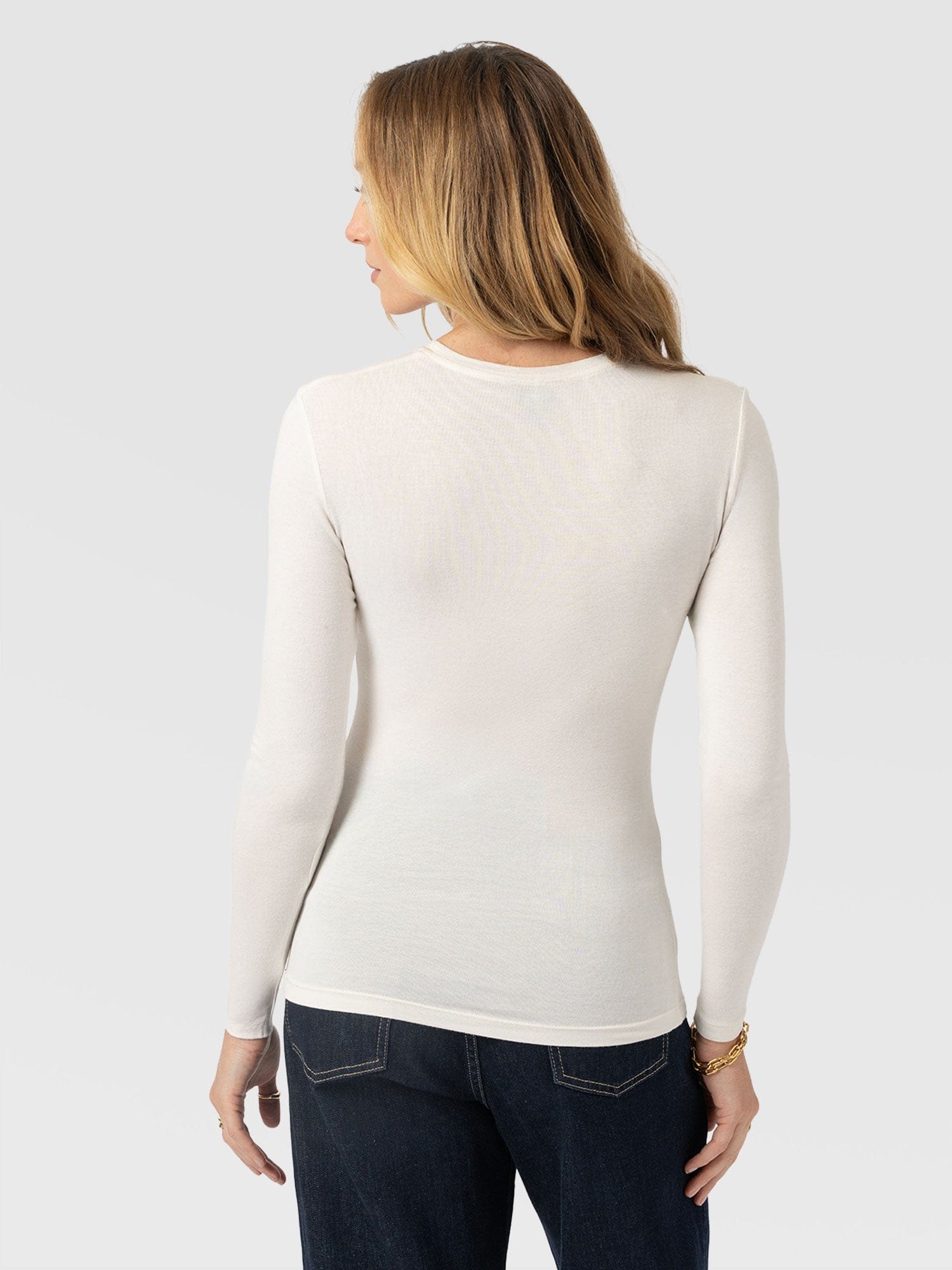 Austen Crew Neck Tee - Cream