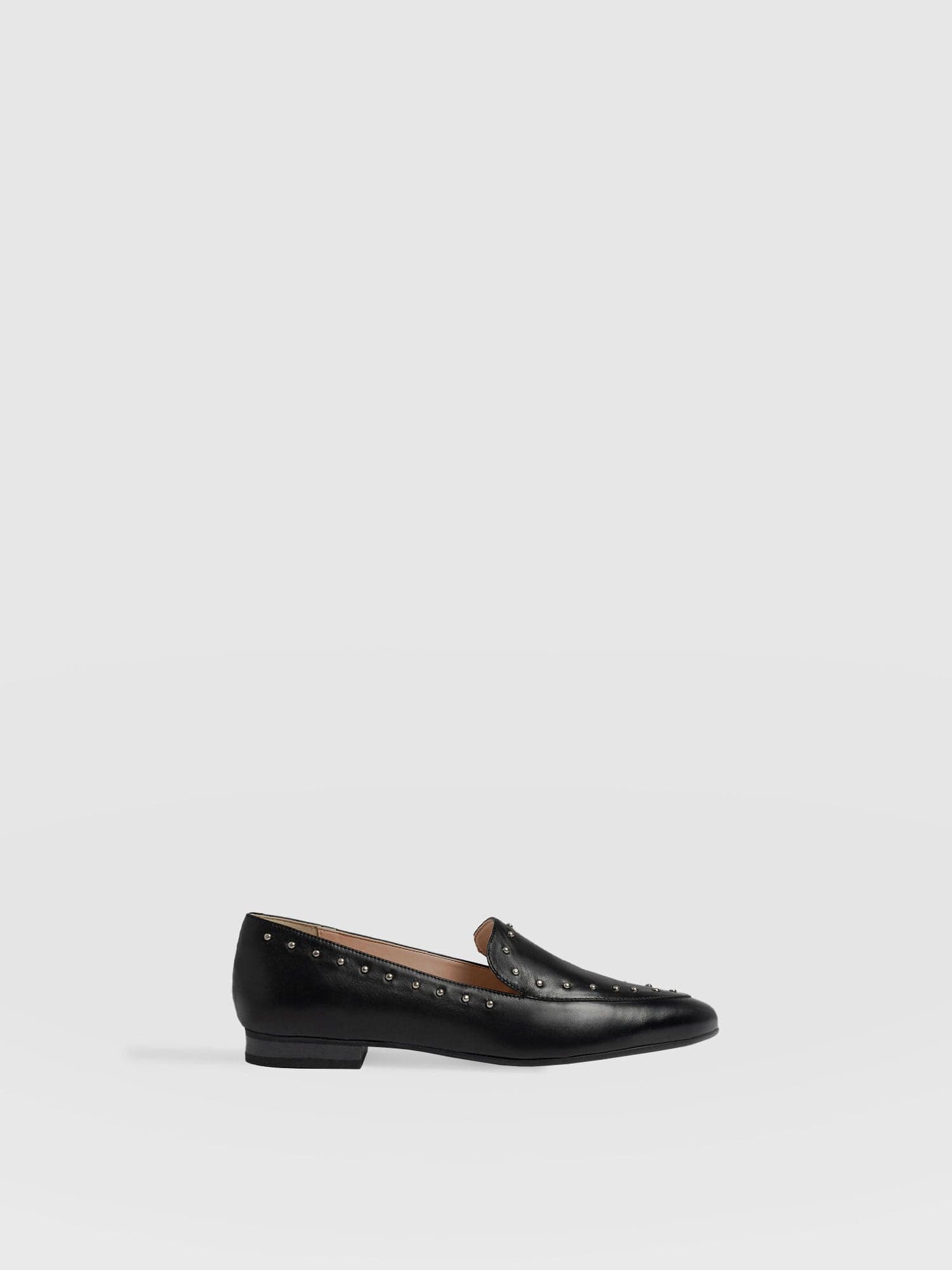 Ava Studded Loafer - Black