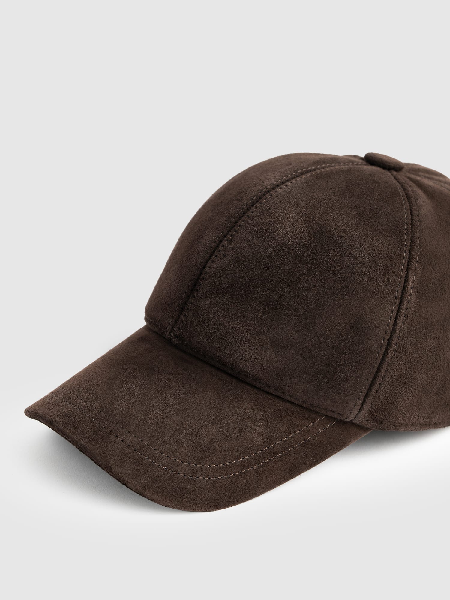 Avalon Baseball Cap - Chocolate Suede - Women's Scarves | Saint and Sofia® UK
