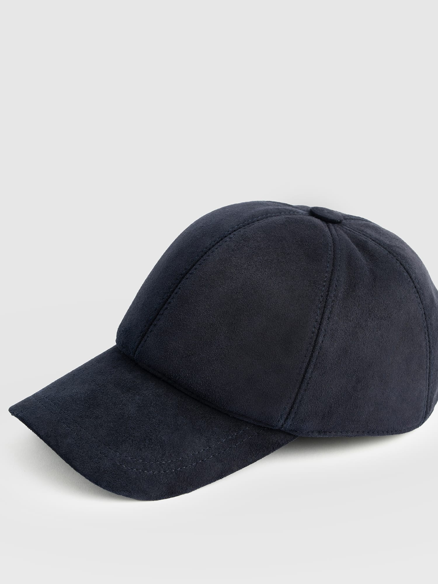 Avalon Baseball Cap - Navy Suede