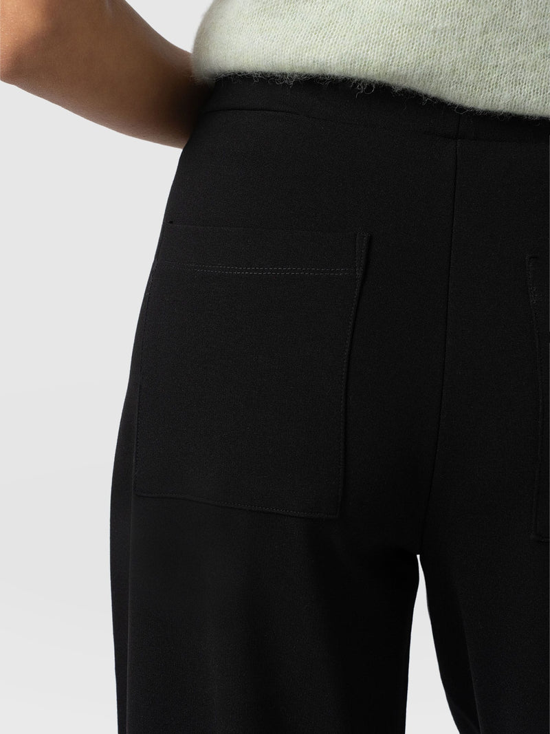 Averie Wide Leg Pant - Black