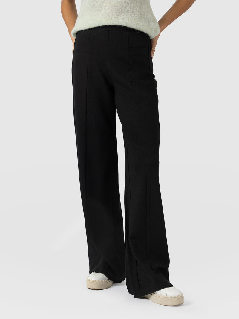 Averie Wide Leg Pant - Black