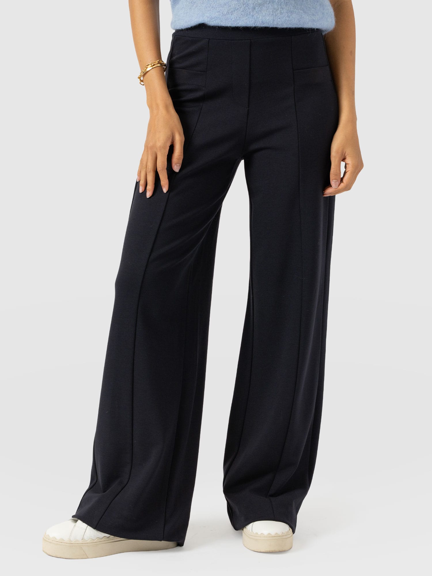 Averie Wide Leg Pant - Navy