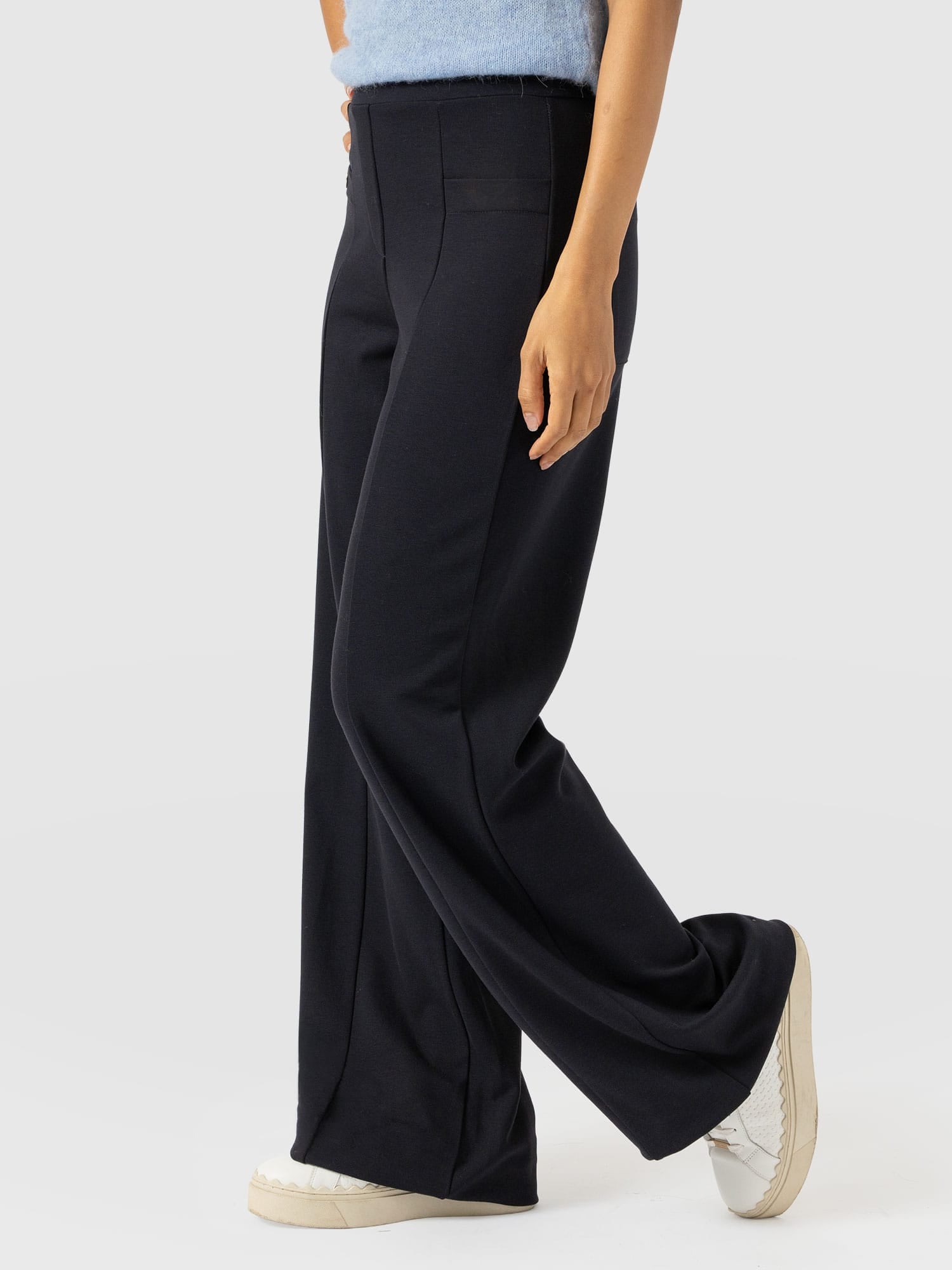 Averie Wide Leg Pant - Navy