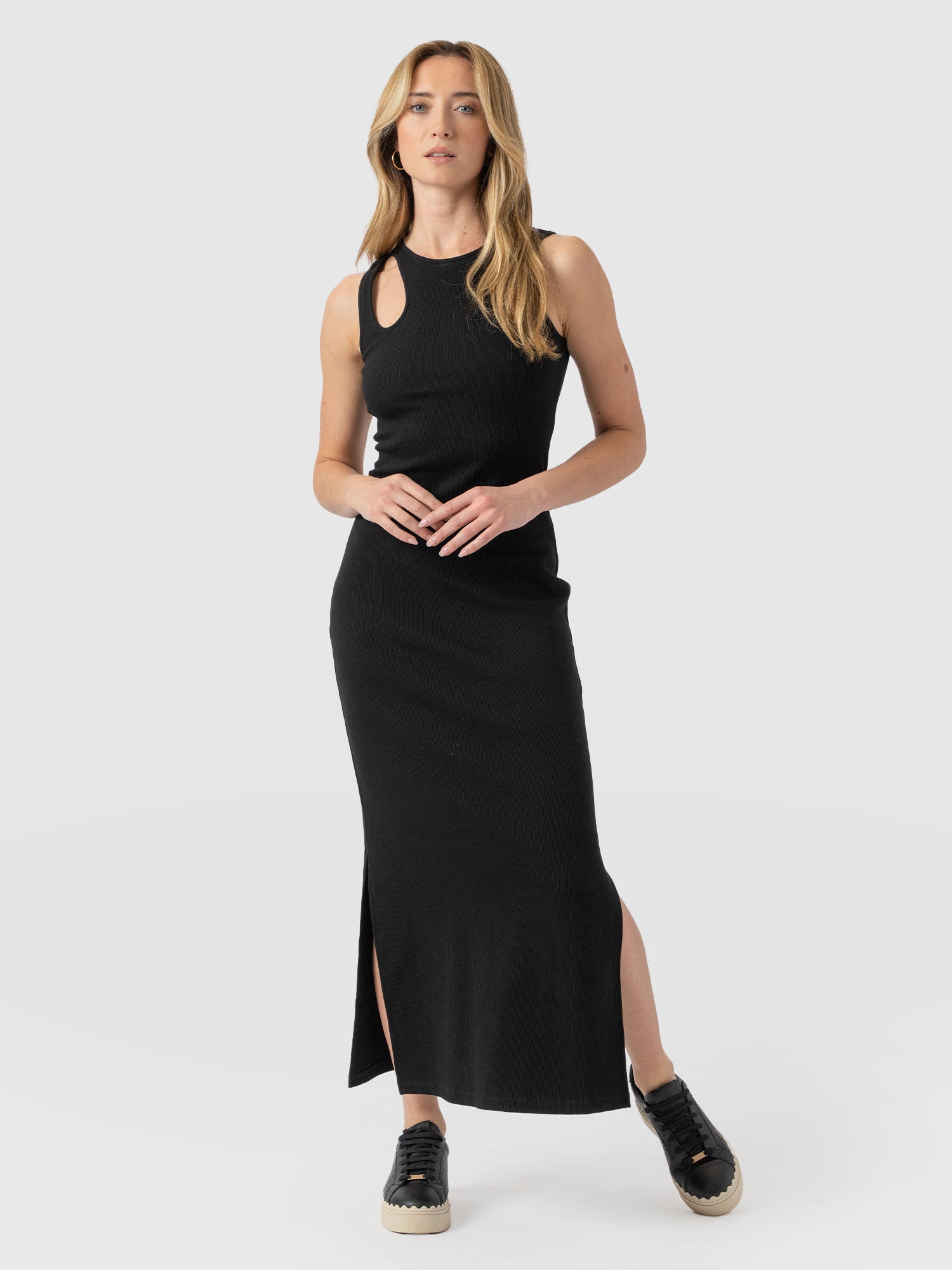 Axel Cut Out Dress - Black - Women's Dresss | Saint + Sofia® UK