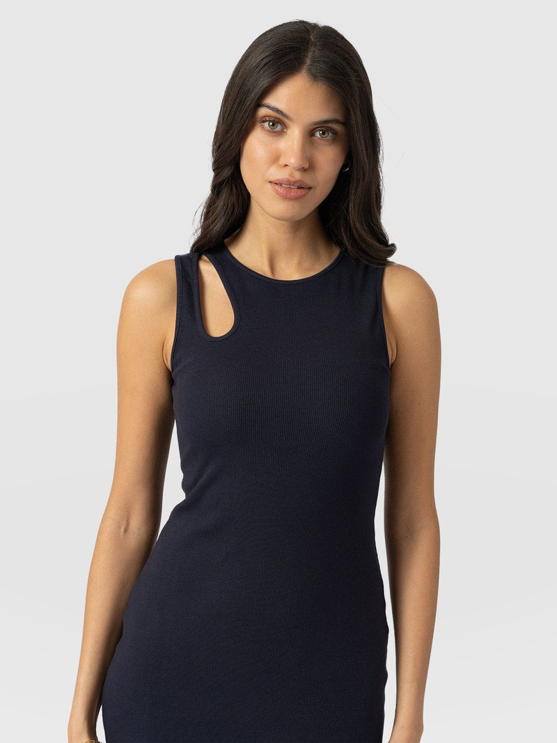 Axel Cut Out Dress - Navy