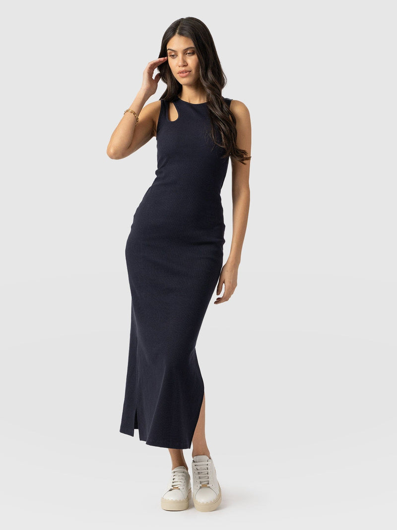 Axel Cut Out Dress - Navy