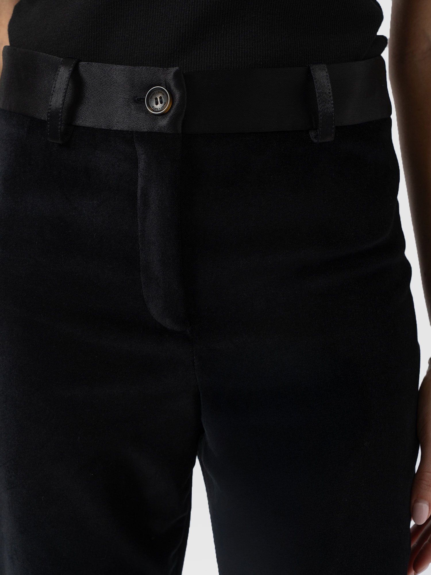 Axel Flared Pant - Black Velvet