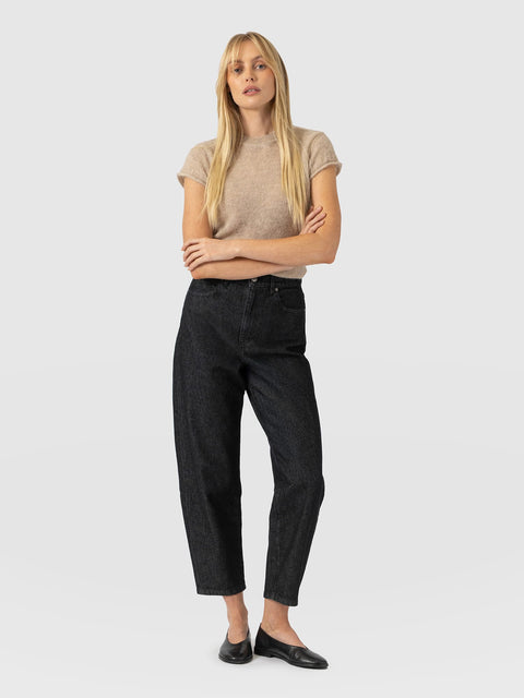 Barrel Leg Jean - Black