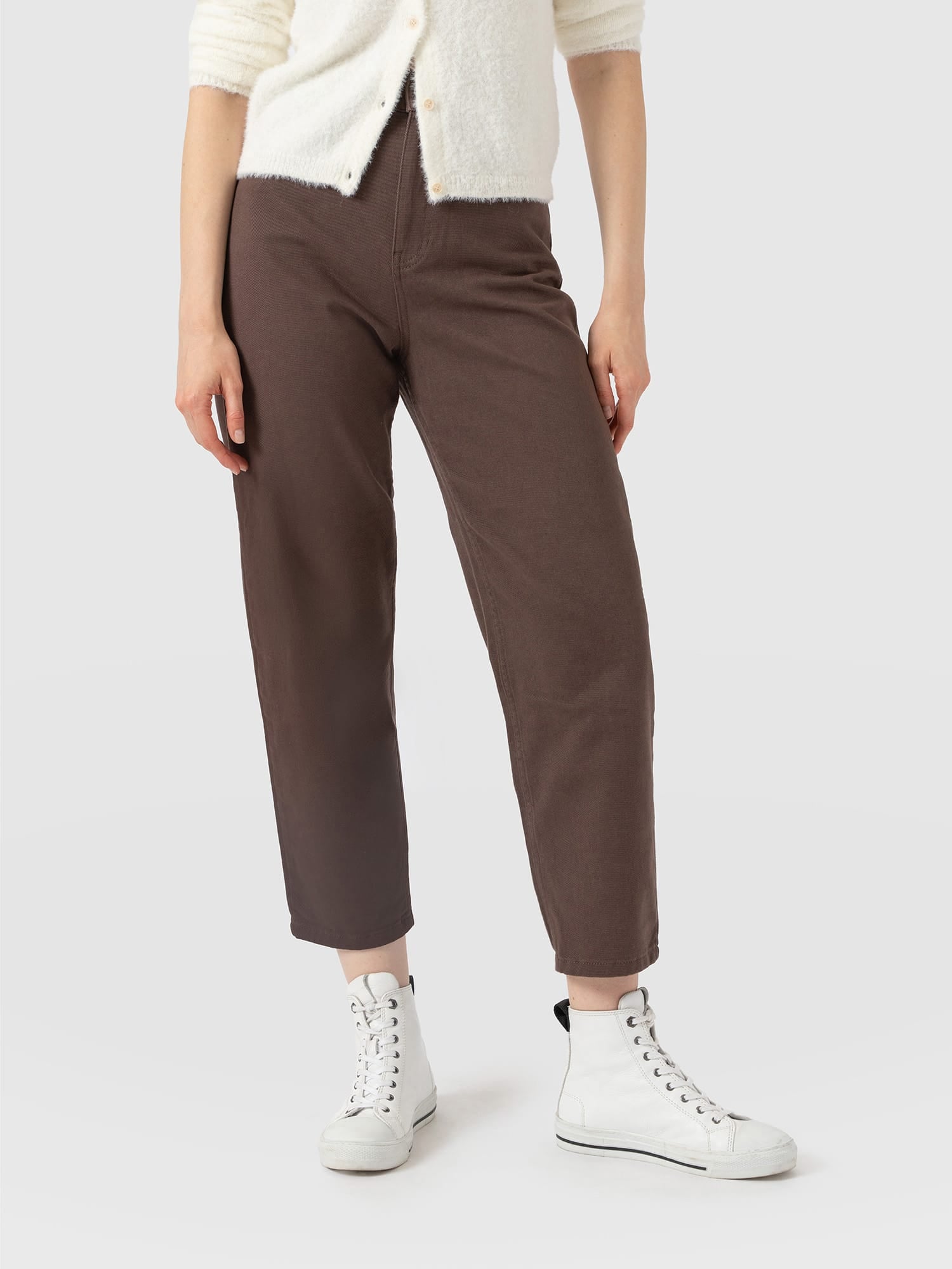Barrel Leg Jean - Brown