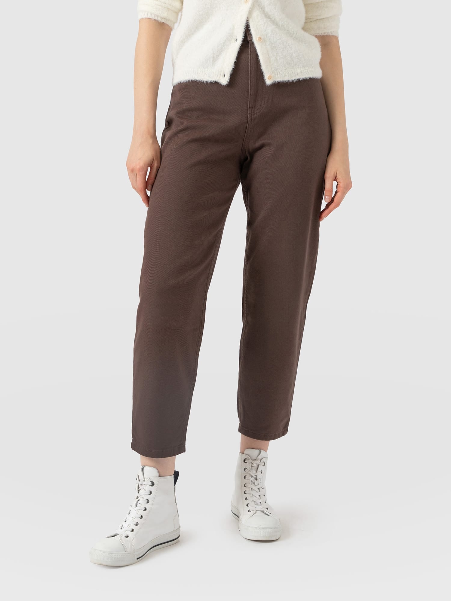 Barrel Leg Jean - Brown