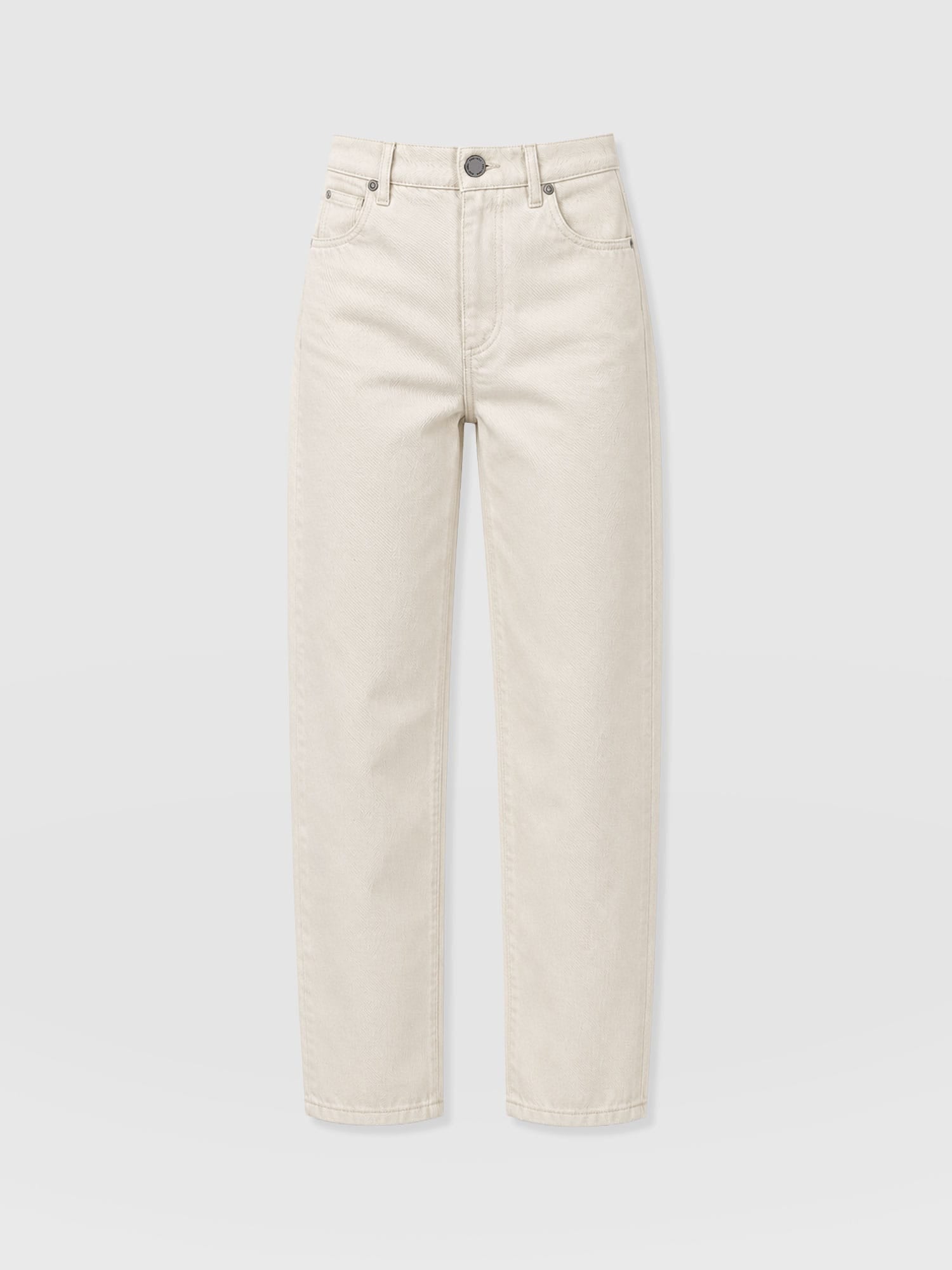Barrel Leg Jean - Cream - Women's Denims | Saint and Sofia® UK