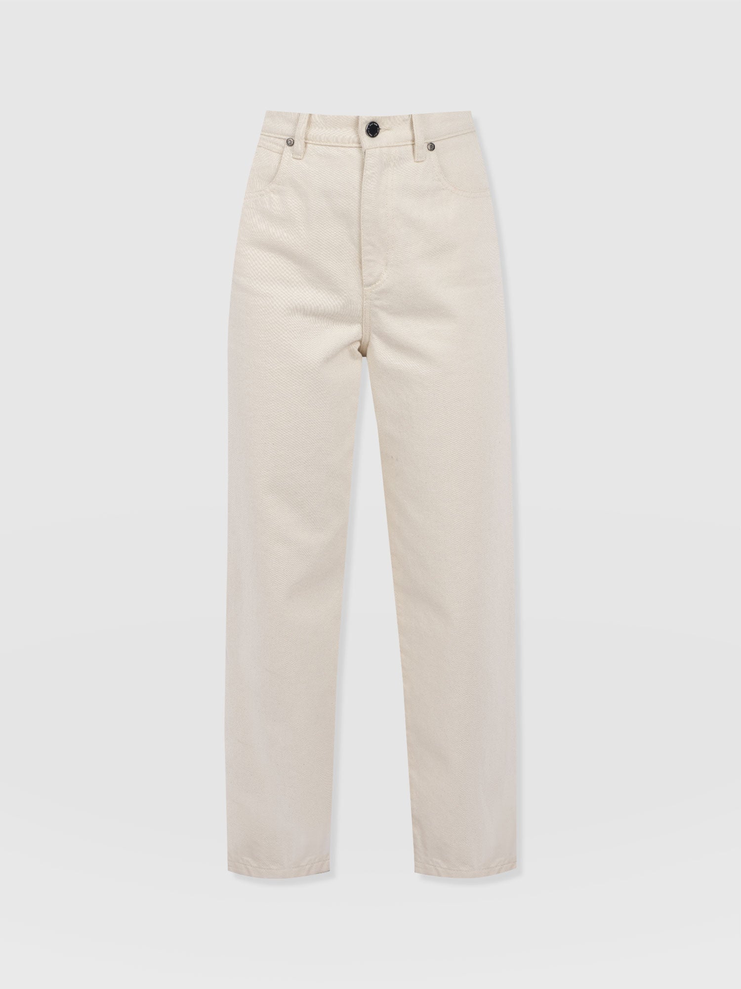 Barrel Leg Jean - Cream - Women's Denims | Saint + Sofia® UK