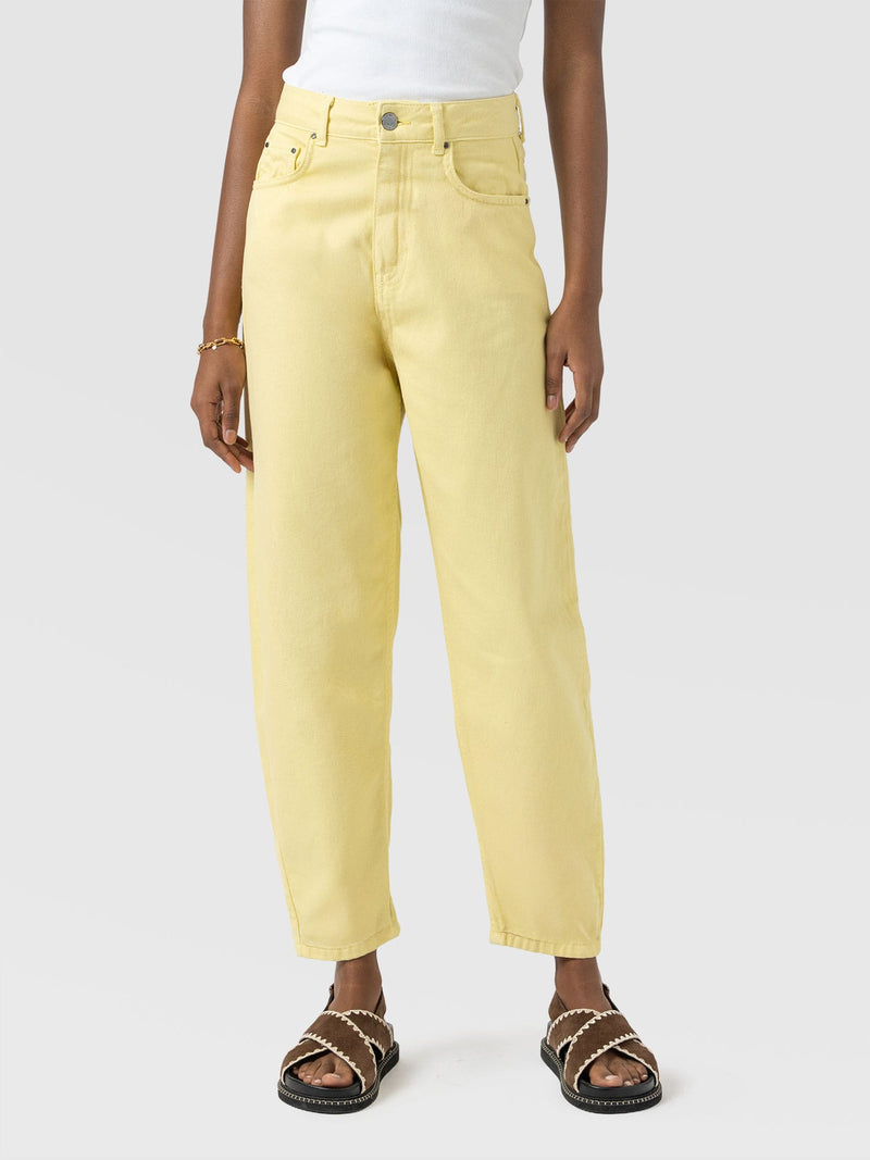 Barrel Leg Jean - Yellow