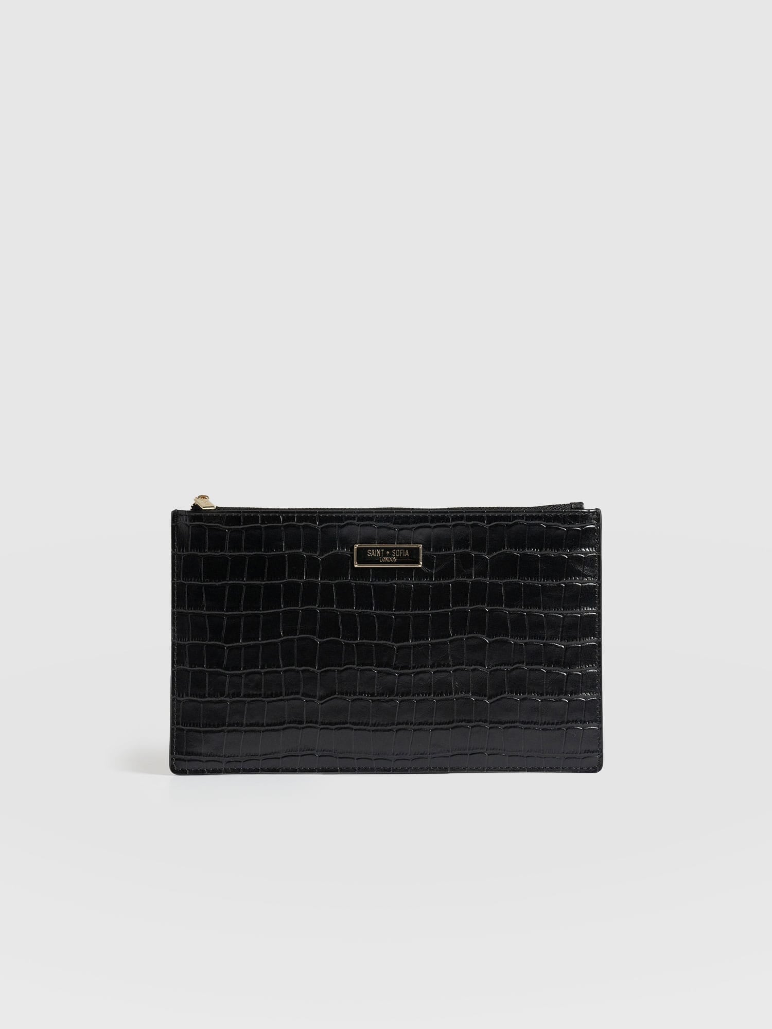 Beauty Pouch - Black Croc