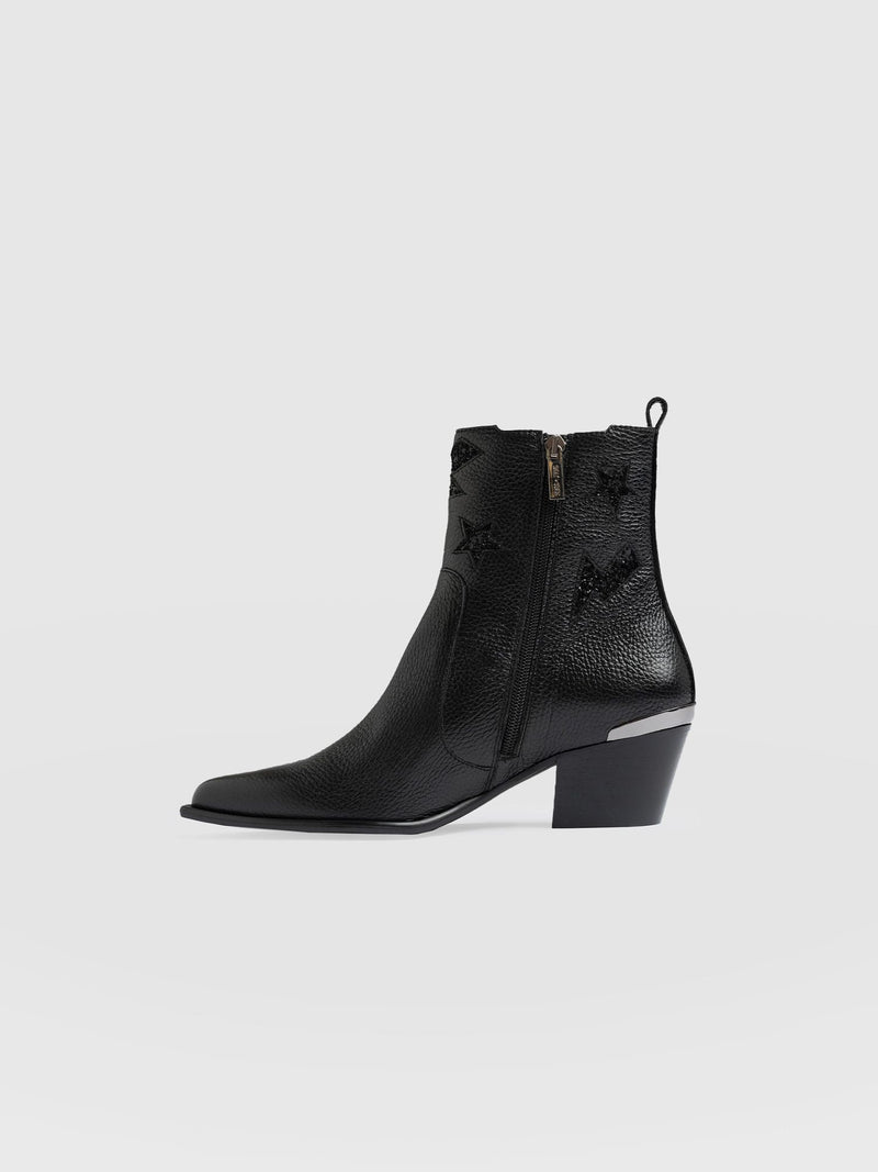 Billie Rock Boot - Black