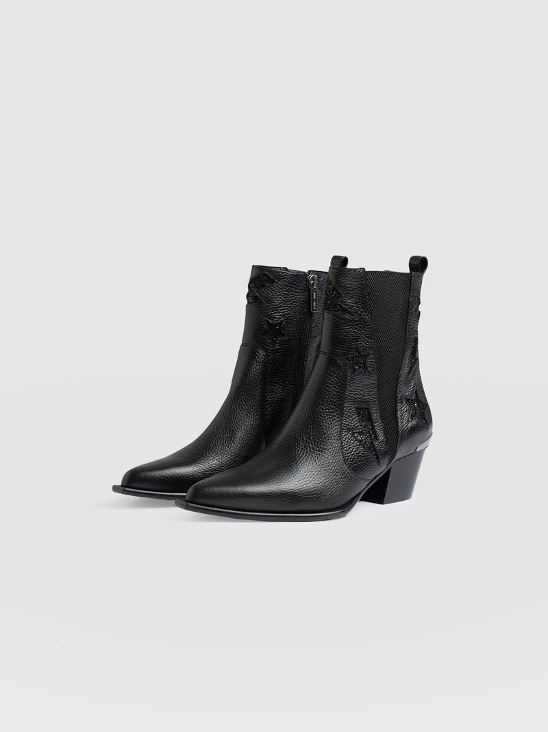Billie Rock Boot - Black