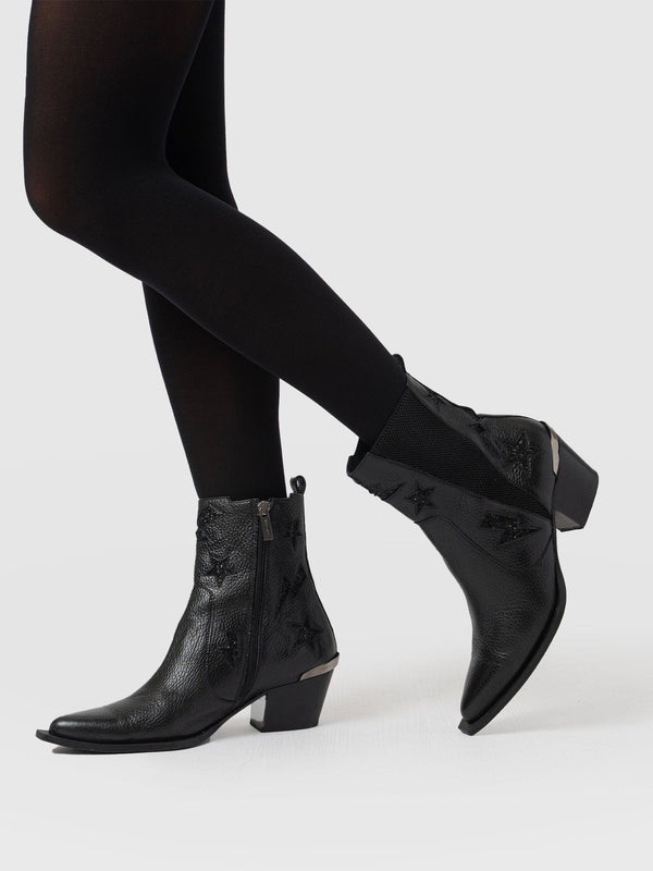 Billie Rock Boot - Black