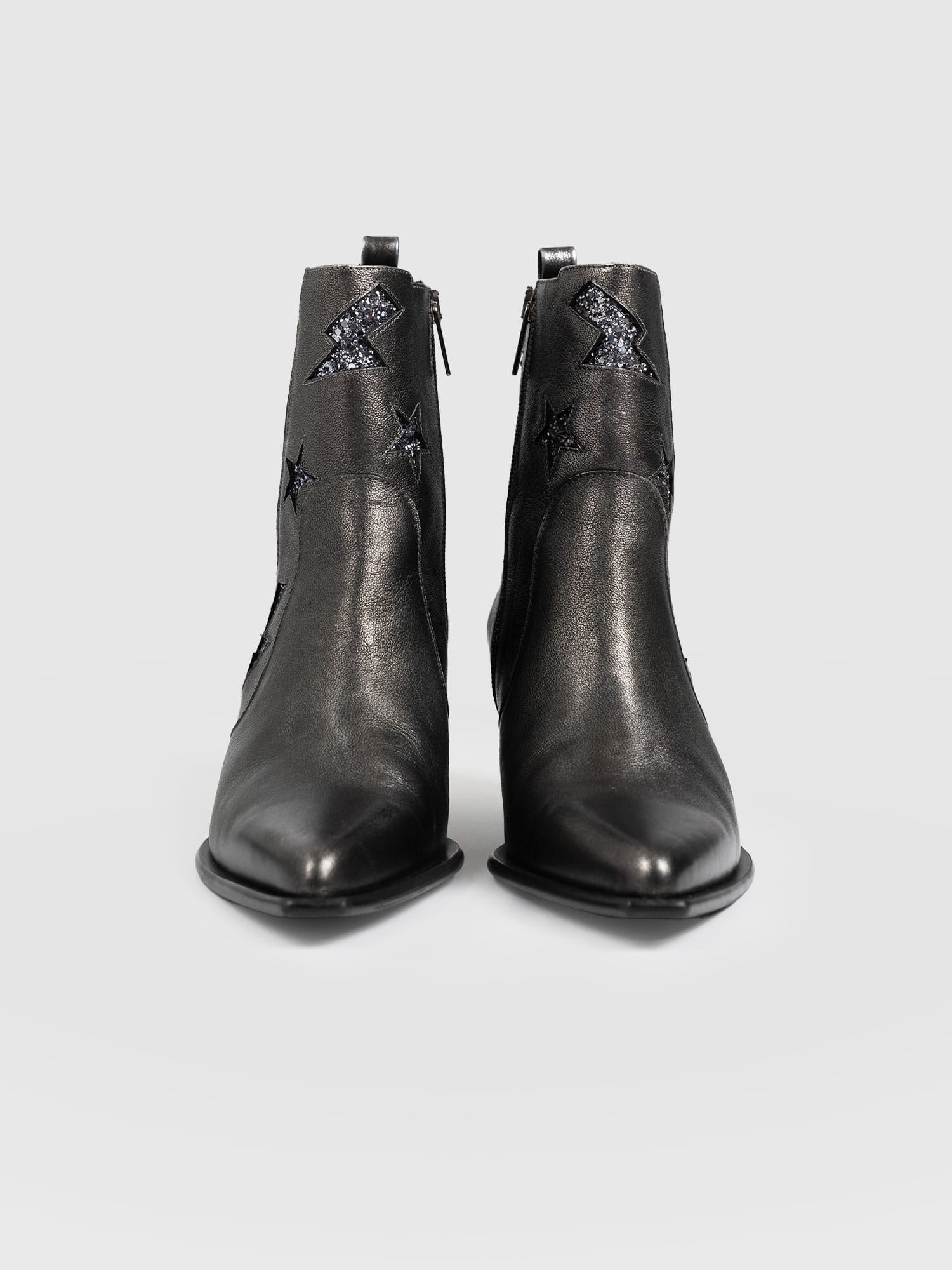 Billie Rock Boot - Gunmetal
