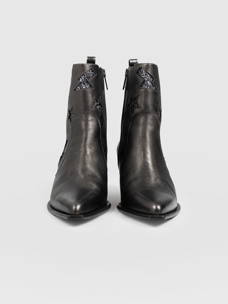 Billie Rock Boot - Gunmetal