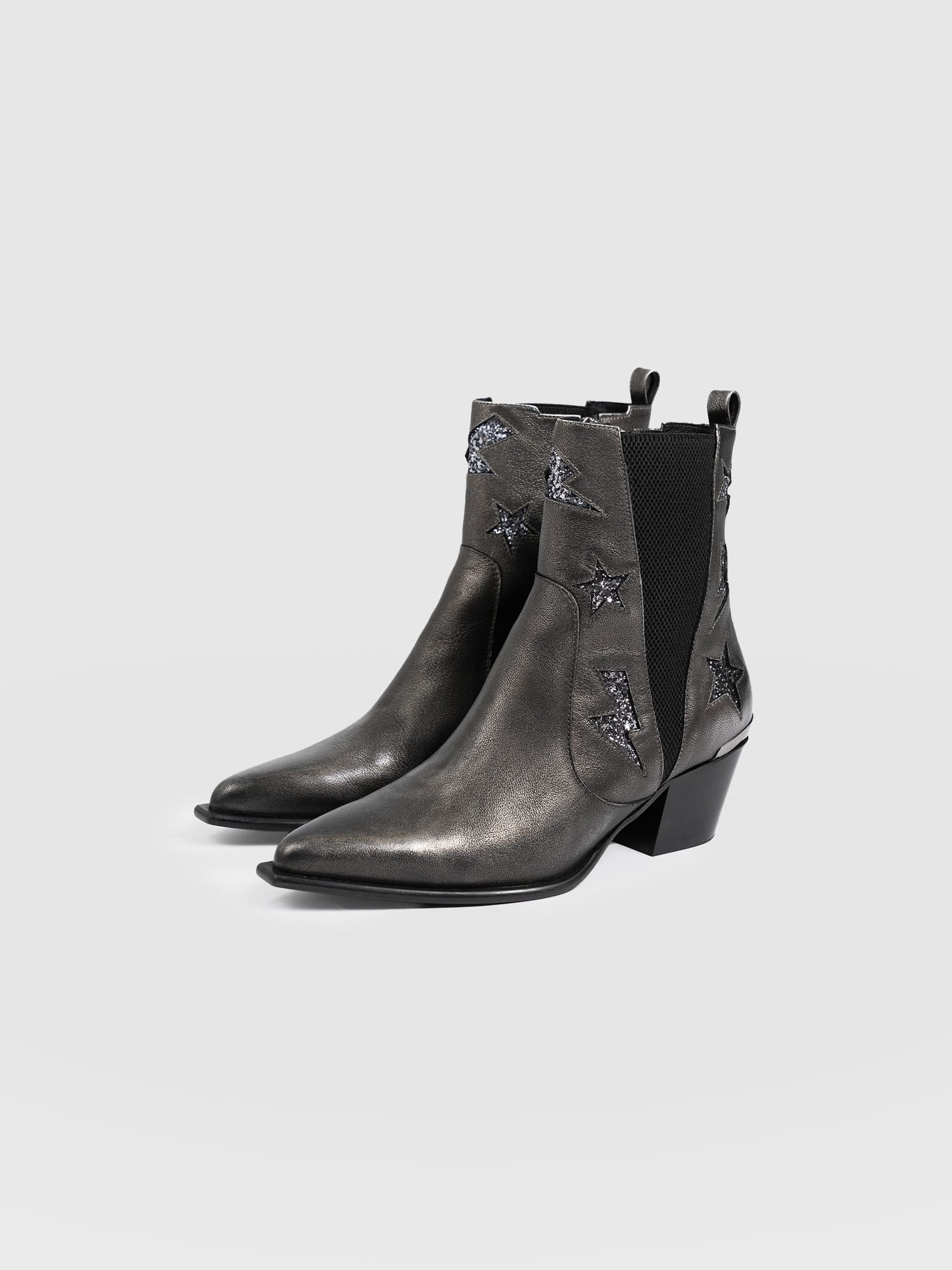 Billie Rock Boot - Gunmetal