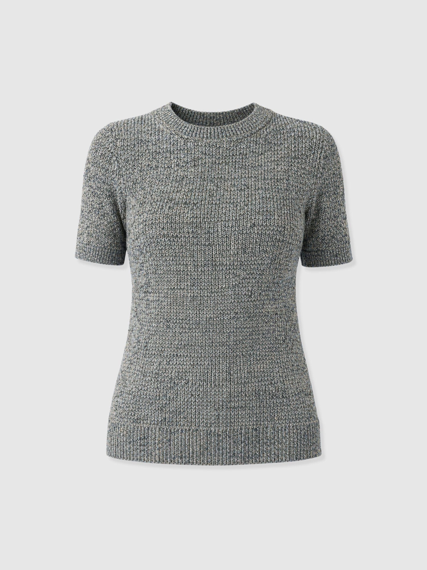 Blair Knit Tee - Black/Blue/Yellow - Women's Jumpers | Saint + Sofia® UK
