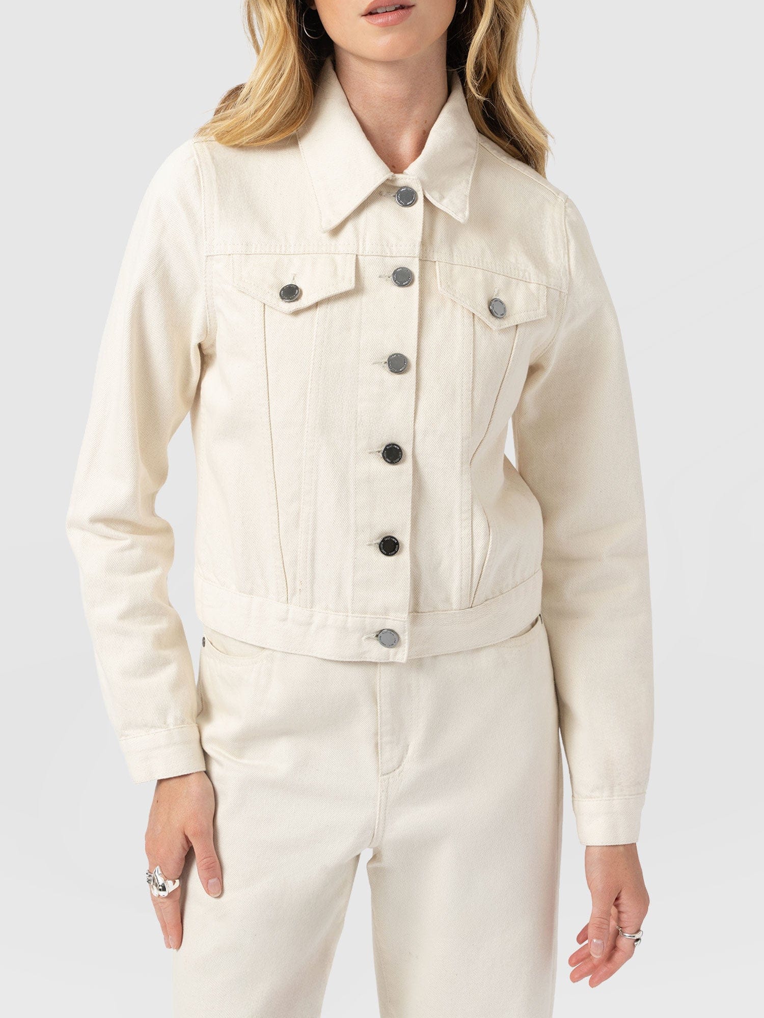 Bowie Denim Jacket - Cream