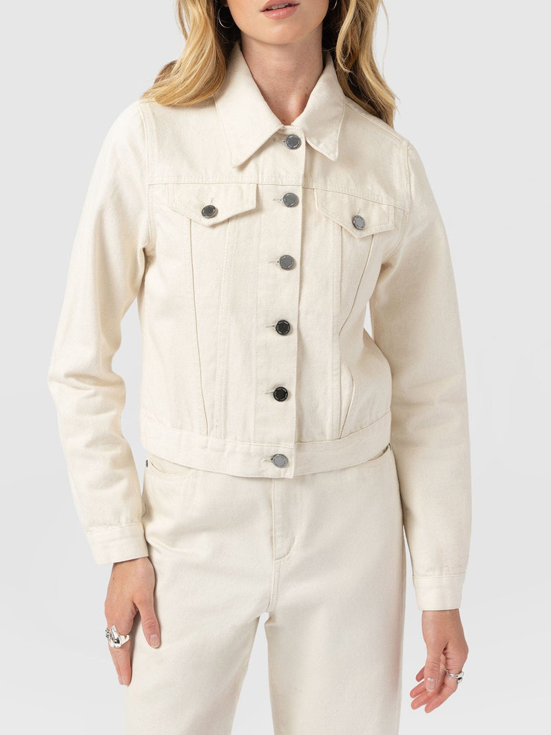 Bowie Denim Jacket - Cream