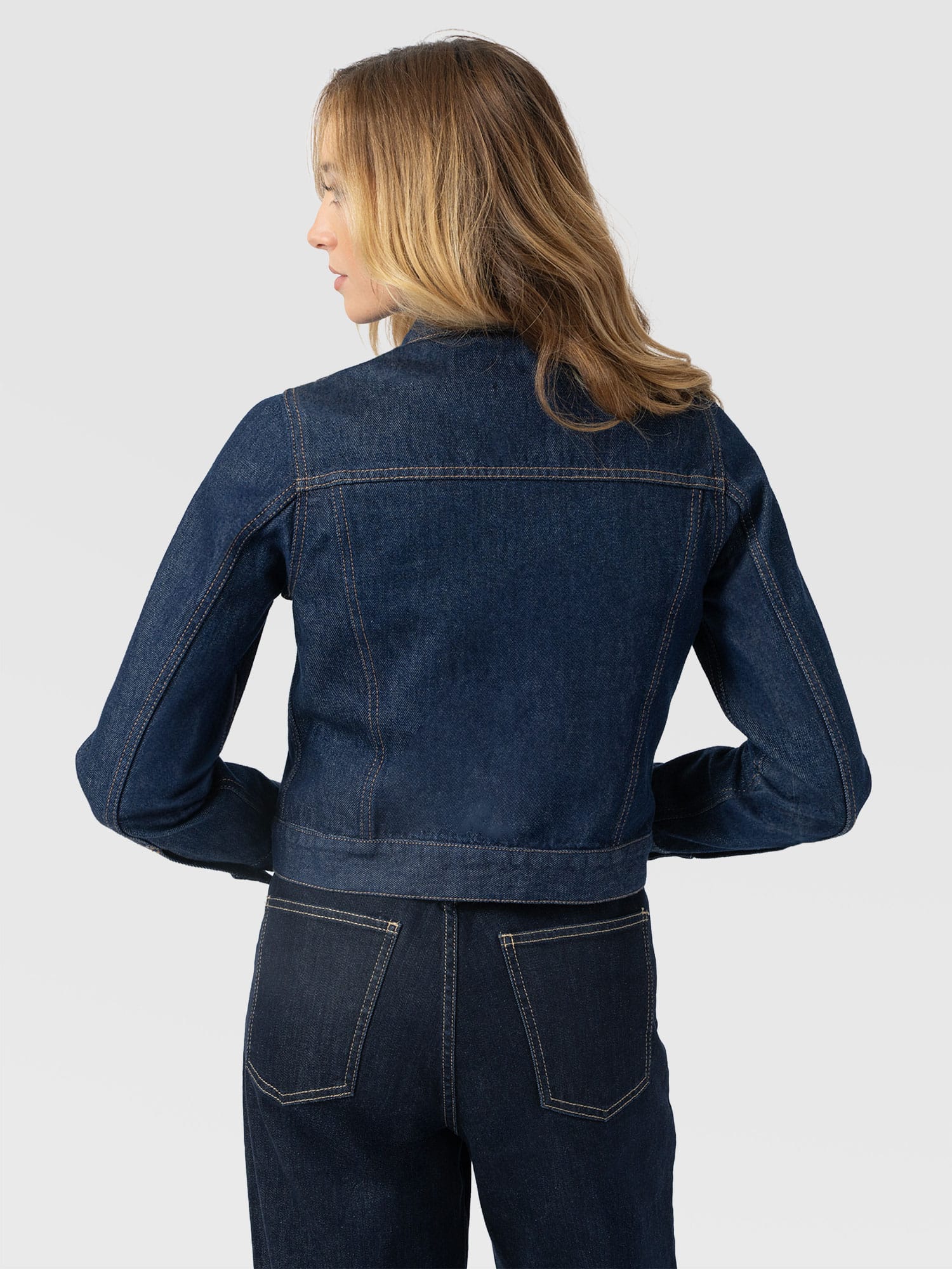 Bowie Denim Jacket - Indigo Blue - Women's Jackets | Saint and Sofia® UK