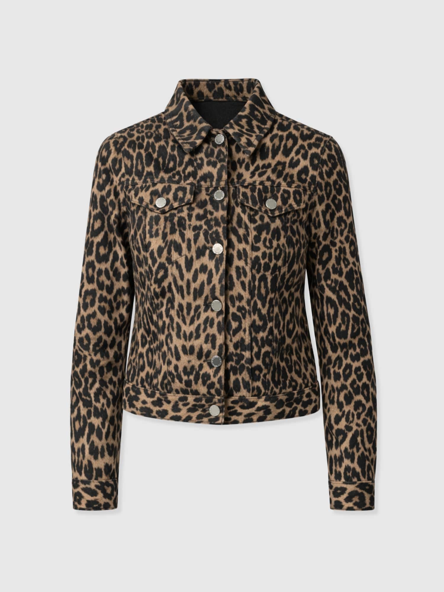 Bowie Denim Jacket - Leopard