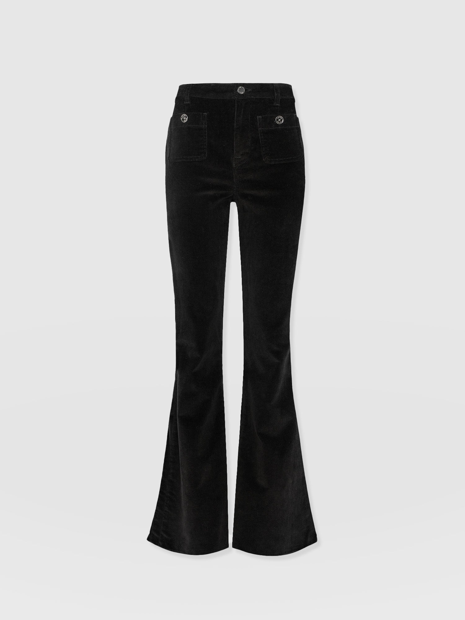 Bowie Flared Pant - Black Cord